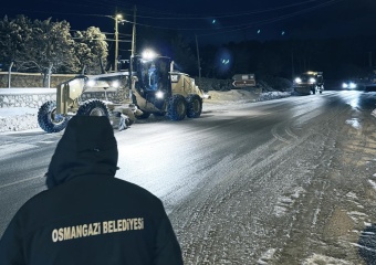 Osmangazi Belediyesi’nden Karla Mücadelede 7/24 Kesintisiz Mesai
