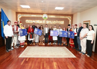Balkan Festivali’nin Konuklarından Başkan Aydın’a Teşekkür Ziyareti