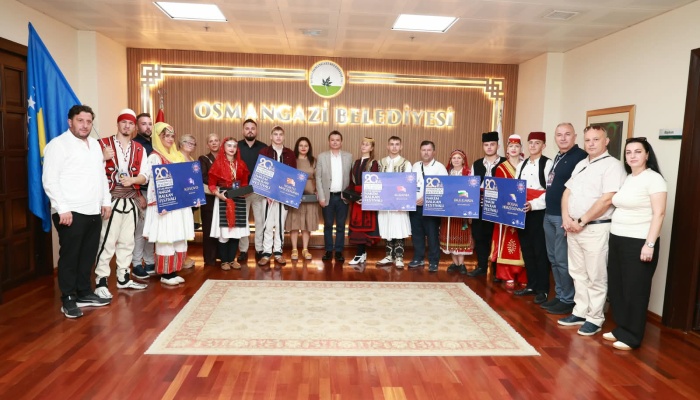 Balkan Festivali’nin Konuklarından Başkan Aydın’a Teşekkür Ziyareti