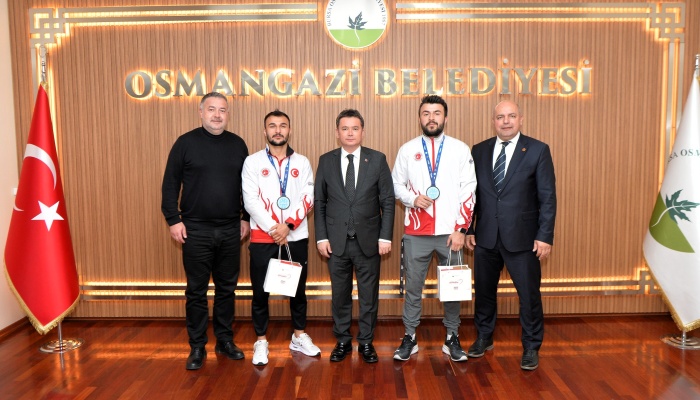 Başkan Aydın Tarihi Başarı Yakalayan Kardeşleri Ağırladı