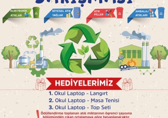 Okullar Arası Ödüllü Atık Toplama Yarışması Başladı