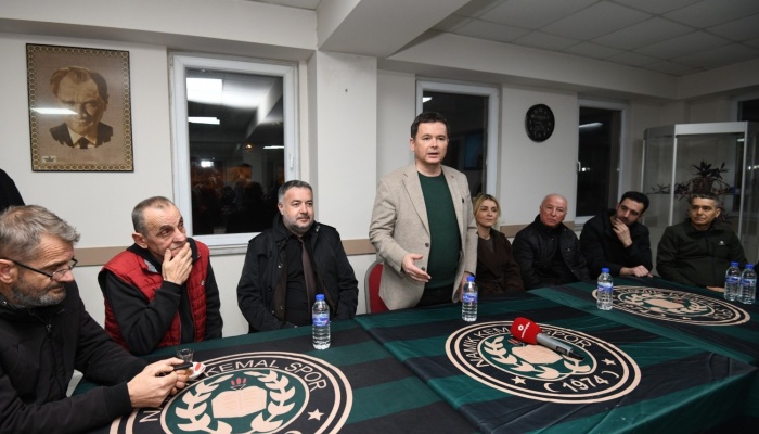 Başkan Aydın’dan Namık Kemal Spor Kulübü’ne Ziyaret