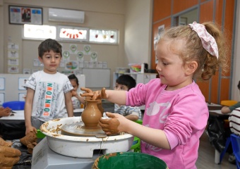 Osmangazi Belediyesi Kreşlerinde Çocuklar Toprağa Şekil Verdi