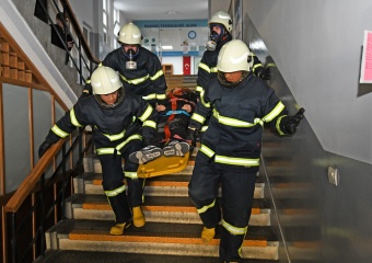 Osmangazi’de Gerçeğini Aratmayan Yangın Tatbikatı