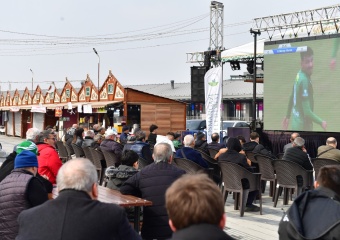 Osmangazi Meydanı’nda Bursaspor Coşkusu Yaşandı